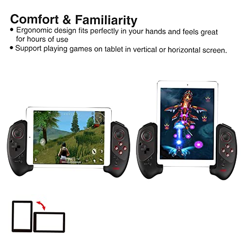 yeacher PG-9083S BT Gamepad sem fio retrátil controlador de jogo compatível com iOS (iOS 11-13.3) An