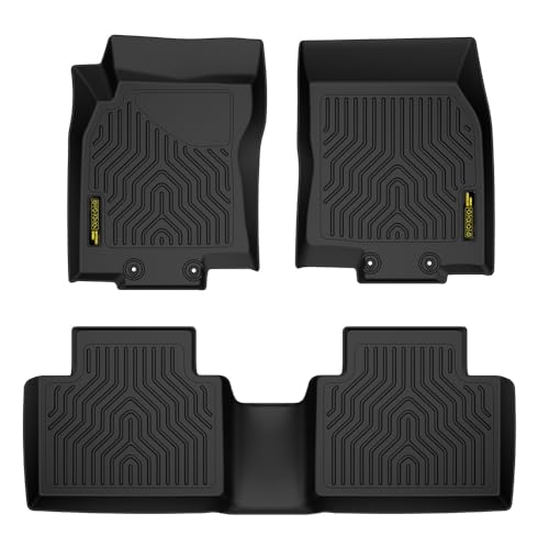 PIT66 Floor Mats Cargo Liners Compatible with Nissan Rogue 2014-2020 (No Rogue Sport or Select Models), (Heavy Duty) 3-Piece Premium All Weather Autom