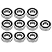 Produktbild 17mm Rillenkugellager, 10Pcs 6203RS Lager Stahl Rillenkugellager für Getriebe, Instrumentierung, Motoren, Haushaltsgeräte