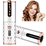 Automatic Curling Iron, Cordless Auto Hair Curler with 6 Temps, 11 Timers & LCD Display, Portable...