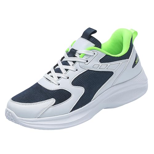 Zapatillas deportivas para hombre, transpirables, ligeras, con cordones, zapatillas de deporte de moda, para ocio, correr, talla 5.5-11, Green, 40 2/3 EU