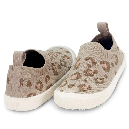 Image of JAN & JUL Slip-on Knit Shoes, Machine Washable and Lightweight Sneakers for Toddler Boys and Girls