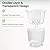 T4U 6 Inch Self Watering Pots for Indoor Plants, 4 Pack Self Watering Planter, Self Watering Pot with Reservoir, Clear Self Watering Pots for Indoor Plants, African Violets (4 Pack, 6", Clear)