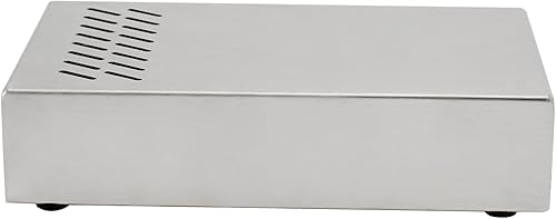 Miniatura 6 de Cajón de café expreso, recipiente de acero inoxidable para café molido con barra de goma extraíble y base antideslizante, mini 9.29 x 5.43 x 2.08