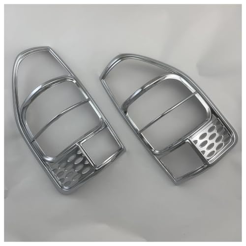 Cubierta de luz trasera ABS cromada para Isuzu D-Max 2003-2006 de tipo pasta plateada 2