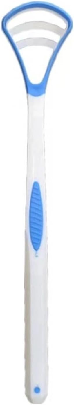 1PCS Silicone Tongue Scraper with Handle Double-Sided Fresher Breath Cleaning Brush