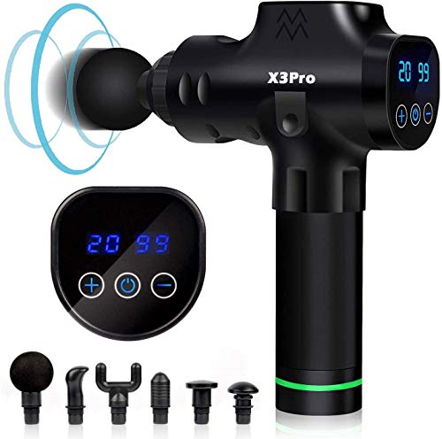 Massage Gun Deep Tissue Percussion Muscle Massager for Pain Relief,Handheld Electric Body Massager