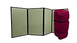Combination Tatami Pliant et Futon Portable Bordeaux, 200x80x4 cm