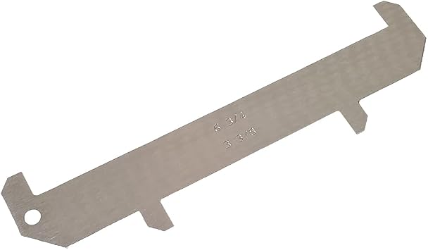 JCS 2025 6-3/4x3-3/8 Aluminum Lobster Gauge - Outer Cape Legal Sizing Tool