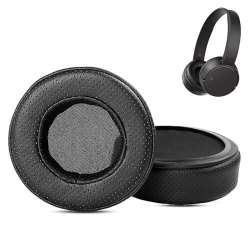 Almohadillas de cuero perforado para auriculares Sony MDR-ZX220BT - reemplazo de cojines de oído miniatura 1