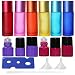 Produktbild Biluer Flasche Mit Atherischem Öl, 14PCS Atherische Öle Rollflaschen Leer Nachfüllbar Glasrollerflaschen Inklusive 1 Tropfer und Öffner 2 kleine Trichter für Aromatherapie Duft (10ML,1ML,2ML,3ML)