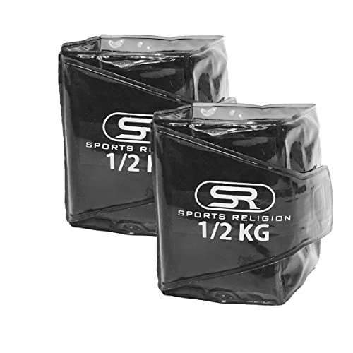 Tornozeleira/Caneleira De Peso Para Musculação 0,5 Kg (Preto)