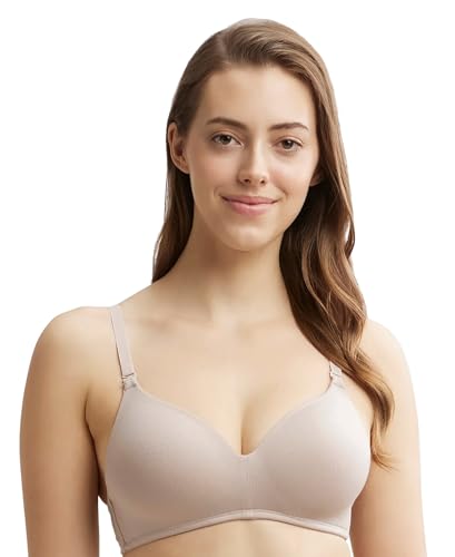 Image of Jockey JW11 Women Wirefree Padded Tencel Lyocell Elastane Stretch Full Coverage Multiway T-Shirt Bra with Adjustable Straps