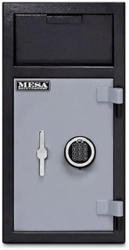 Miniatura 4 de Mesa Safe Company Modelo MFL2714E Caja fuerte de depósito con cerradura electrónica, dos tonos gris