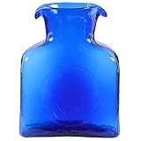 Farbe: Kobalt Blenko Mini-Wasserflasche aus Glas, Kobalt (384M-3)