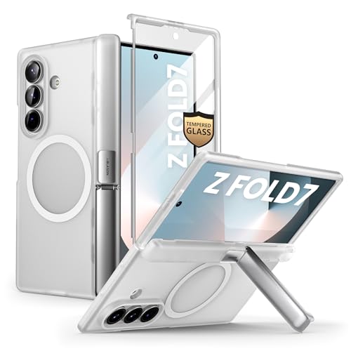 Coque Samsung Z Fold 7 i-Blason transparente avec protection charnière et verre trempé MagSafe