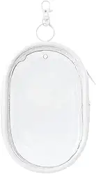 Bolsinha Organizar Cabos Carregadores Fios Fone Com Chaveiro (Branco)