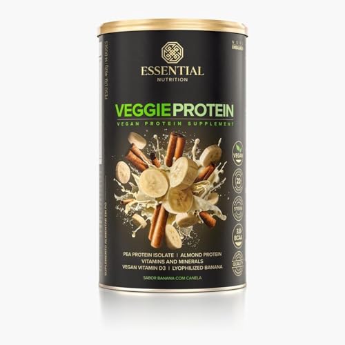 Veggie Protein 462g / 15 Doses - Sabor Banana com Canela - Essential Nutrition