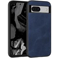 X-level Cover Compatibile con Google Pixel 8, Pelle Cuoio Antigraffio con Guscio Interno Rigido per PC e Custodia Protettiva Antiurto per Paraurti per Google Pixel 8 - Marron