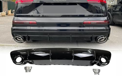 Diffuseur arrière RSQ7 pour Audi Q7 4M SUV 2016 pare-chocs standard