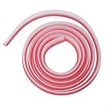 Yuanpgky Barrera de ducha de silicona flexible de 100-300 cm, tira impermeable de 30 mm de altura para duchas y baños sin curvas (transparente)