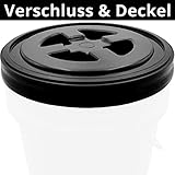 ✔️ EXTRA STABIL & UNIVERSAL PASSEND – Extra massive Bauweise hält auch hohe Belastungen auf den Deckel aus. Der Eimerdeckel ist universal für alle Standard Auto Detailing-Buckets passend.