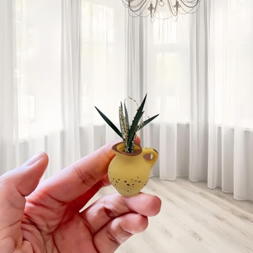 Imanes de cerámica mini jarrón 8 piezas para refrigerador miniatura 3