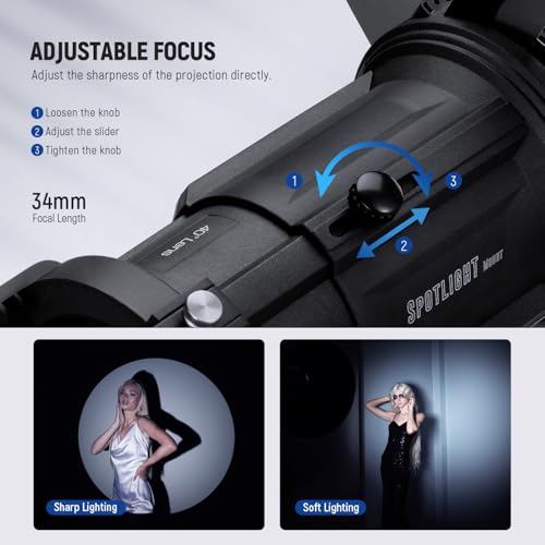 Ficha técnica NEEWER Foco Snoot con Lente de Proyección 40 grados Enfoque Ajustable 16 Gobos Metal 5 Geles Color Bolsa Snoot Cónico para Montaje Bowens LED Iluminación Salida Continua Luz de Video Estudio 300W LS-38 - Fernando Cortés Ficha técnica NEEWER Foco Snoot con Lente de Proyección 40 grados Enfoque Ajustable 16 Gobos Metal 5 Geles Color Bolsa Snoot Cónico para Montaje Bowens LED Iluminación Salida Continua Luz de Video Estudio 300W LS-38 - Fernando Cortés