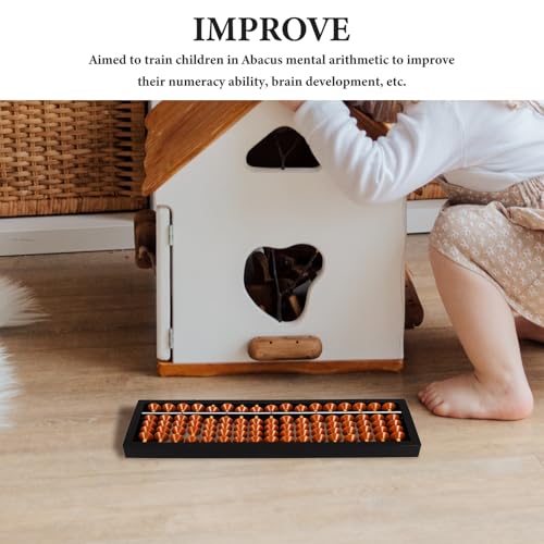 KESYOO Professional Chinese Bead Abacus Counting Tool for Math Learning and Calculation Lightweight Practical Calculator for Home School Educational Aid for Adults