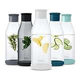 VIELSEITIGER ALLROUNDER - Egal ob im Büro, Zuhause, im Homeoffice oder beim gemeinsamen Essen mit der Familie, unsere edle Glaskaraffe mit Deckel macht überall eine gute Figur. Bestens für Wasser, Kaltgetränke, Sprudelwasser oder Schorlen geeignet!