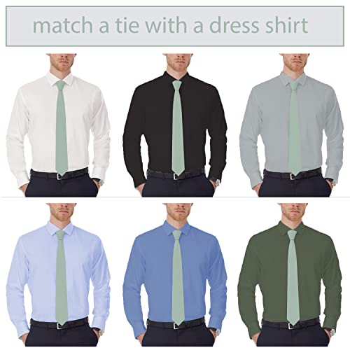 Image of Men's Oxford Matt Neckties Solid Color for Adults Tuxedo Classic Design, by Bow Tie Hosue