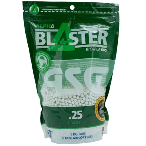 ASG Alpha Blaster PLA Airsoft Ammo Bio BB’s 0.25g 1kg Bags