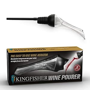 Bar Amigos ® Kingfisher beluchter schenktuit wijn ventilatie tuit fles gieten smaakvergroter gadget – passend bij uw…