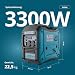 K&S Könner&Söhnen Inverter generator KS 3000i S 3000W mit 3,3 kW Maximalleistung, stromerzeuger mit Eco-Mode, inverter notstromaggregat reine Sinuswelle, benzin Inverter generator mit LED-Anzeigen