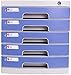 Produktbild Schreibtischlampe Aktenschrank Abschließbare Data Office Speicher-Fach Vertraulichkeit Desktop-Organizer Grau Datei Klein White Label Pp Kunststoff (39.4X29.5X32.5CM) (Color : B1, Size : 5-Layers)