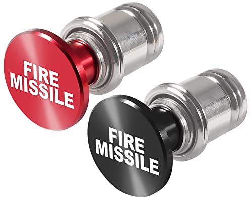 Fire Missile & Eject Button Cigarette Lighter Plug Car Cigarette Novelty Lighters Cover Fits Most Vehicles Standard 12 Volt Power Source