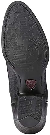 Ariat Womens Heritage R Toe Western Boot Black Deertan 7.5 Wide | Image 3