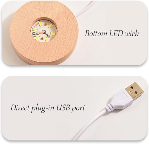 Image of 3D Ship Crystal Ball Night Lamp, Solar System Ship Crystal Ball Night Light, USB Table Colorful Led Wooden Crystel Ball for Home, Office, Birthday Gift (Ship)
