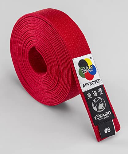 Tokaido Cinturon Rojo Wkf 325 Ceinture Karate Mixte, Rouge Cover