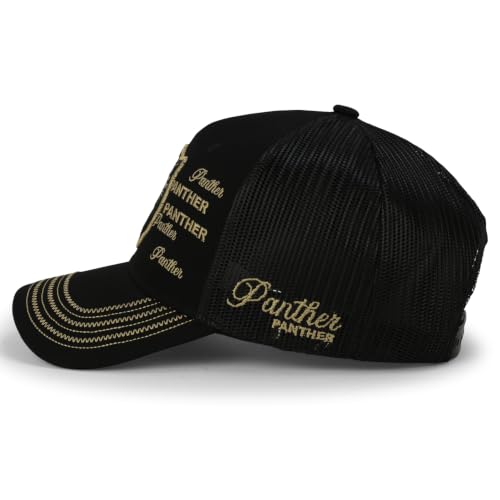 Image of Trendy Apparel Shop Animal Design Square Embroidered Snapback Trucker Cap