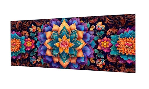 Grand format broderie diamant 60x150cm idéal pour personnaliser la décoration murale du salon