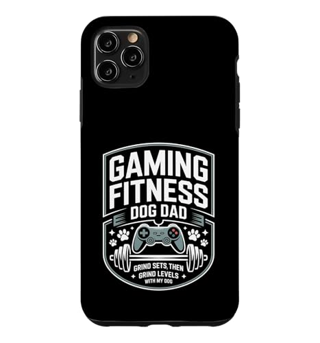 Gaming Fitness Dad Grind Set Then Level With My Dog �X�}�z�P�[�X iPhone 11 Pro Max �p