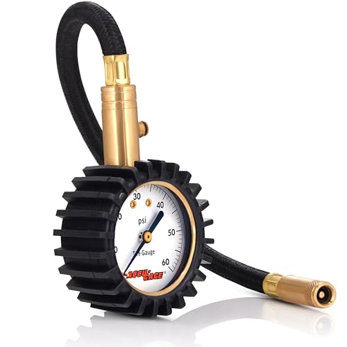 Image of Accu-Gage H60X Professional Tire Pressure Gauge with Protective Rubber Guard (60 PSI)