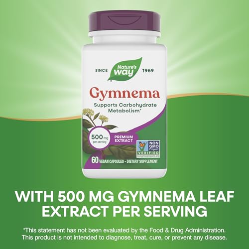Nature's Way Gymnema Premium Extract, 500 mg per Serving, 60 ct - image 4