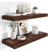 Heimlove 12" Deep Floating Shelves, 36 x 12 Inch Wall Mounted Long Floating Shelf with Invisible ...