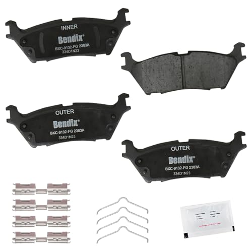 Image of Bendix Priority1 CFC2383A Ceramic Rear Brake Pads for Ford F-150 Lightning 2024-2023