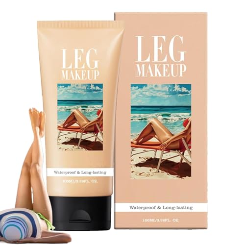 Maquillaje Para Piernas Impermeable Sin Transferencia,Base Impermeable Ligera Para Piernas | Accesorio de Belleza que Oculta Manchas Cicatrices Venas para Playa Piscina Bodas Eventos Halloween
