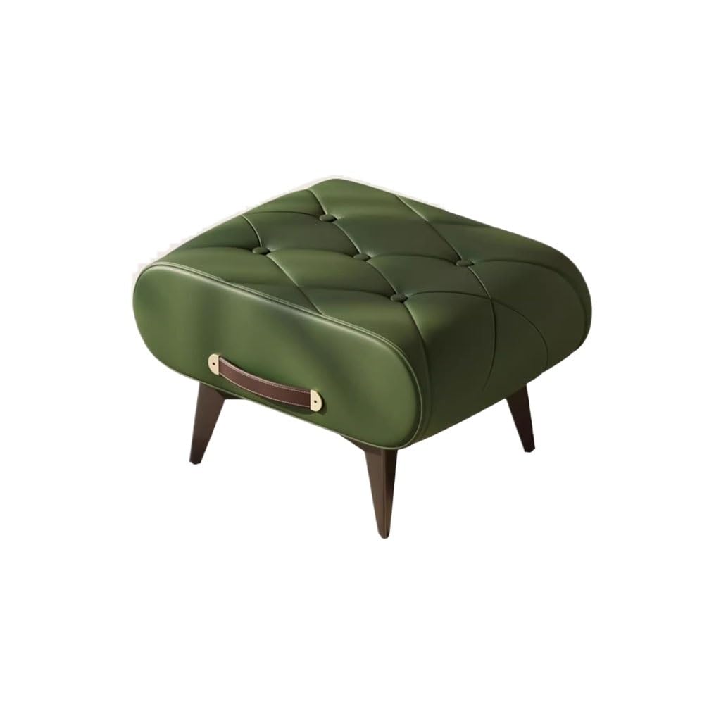 Banc à chaussures en bois massif et cuir au design intemporel