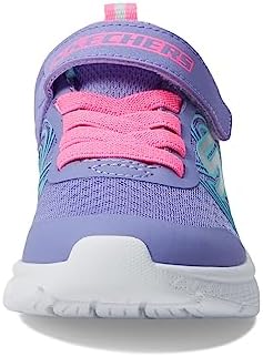 Skechers Kids Girls Microspec Plus-Swirl Sweet Sneaker, Perwinkle/Multi, 7 Toddler | Image 5