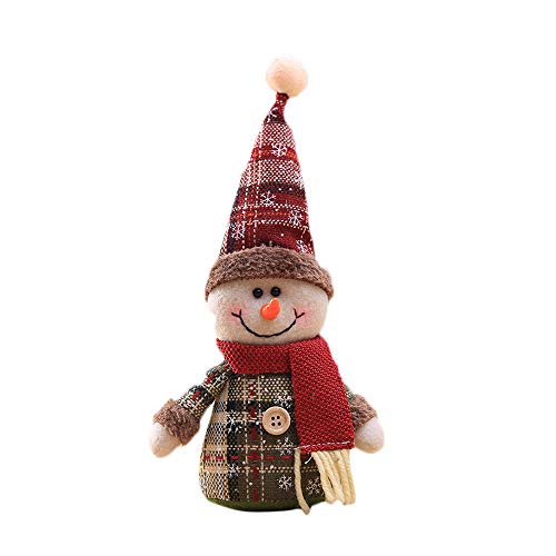 Christmas Decorations Sale,Colorful(TM) Merry Christmas Christmas Ornaments Gift Santa Claus Snowman Tree Toy Doll Hang Decorations (D)
